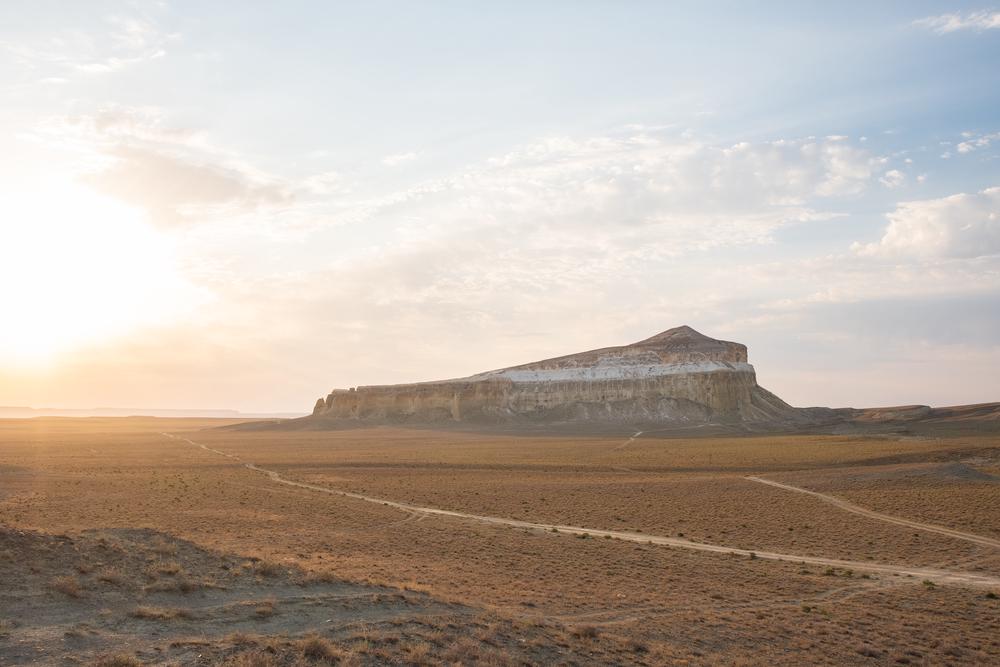 Morning light over Lions Rock, Kazakhstan