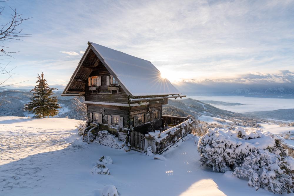 Magdalensberg winter, Carinthia, Austria