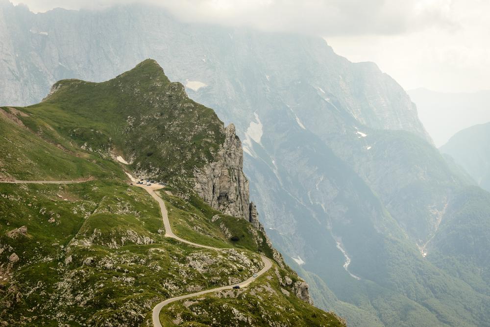 Views from Mangart back in to Slovenia