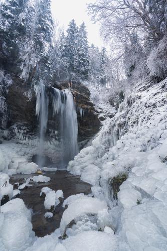 Winter at Sörg waterfalll, Carinthia, Austria