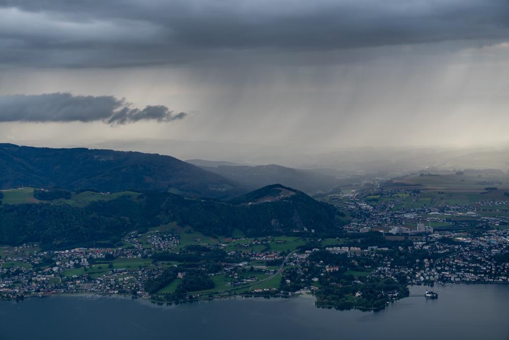 Storm over Traunsee, Austria
